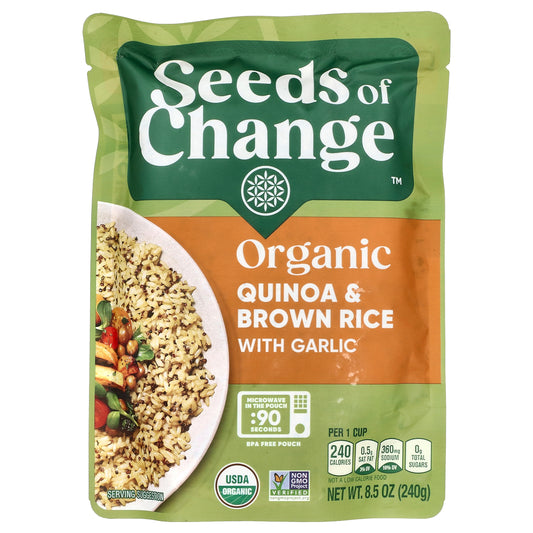 Seeds of Change, Organic Quinoa & Brown Rice With Garlic, 8.5 oz (240 g)