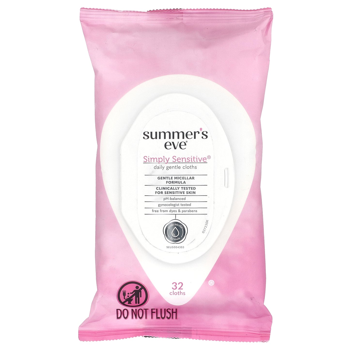 Summer's Eve, Simply Sensitive®, Daily Gentle Cloths , 32 Cloths