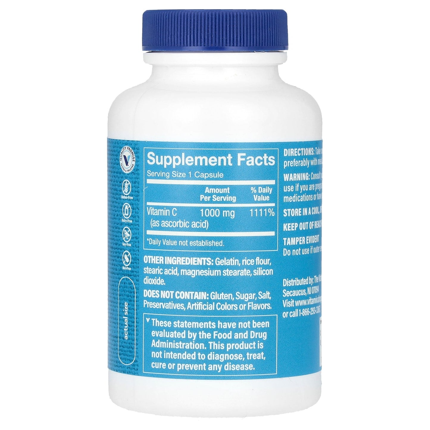 The Vitamin Shoppe, Vitamin C, 1,000 mg, 100 Capsules