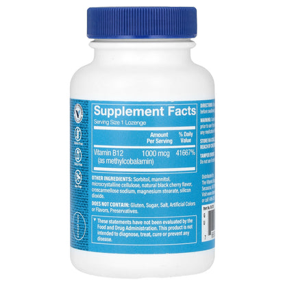The Vitamin Shoppe, B12, Black Cherry, 1,000 mcg, 120 Lozenges