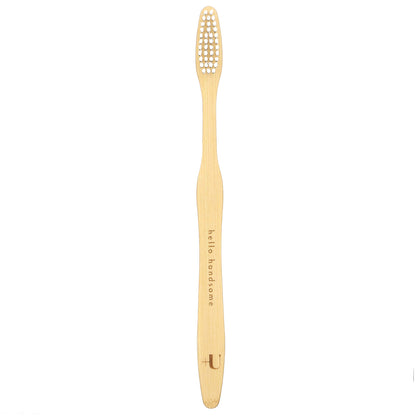 Plus Ultra, Bamboo Toothbrush, Hello Handsome, Adult, Soft, 1 Toothbrush
