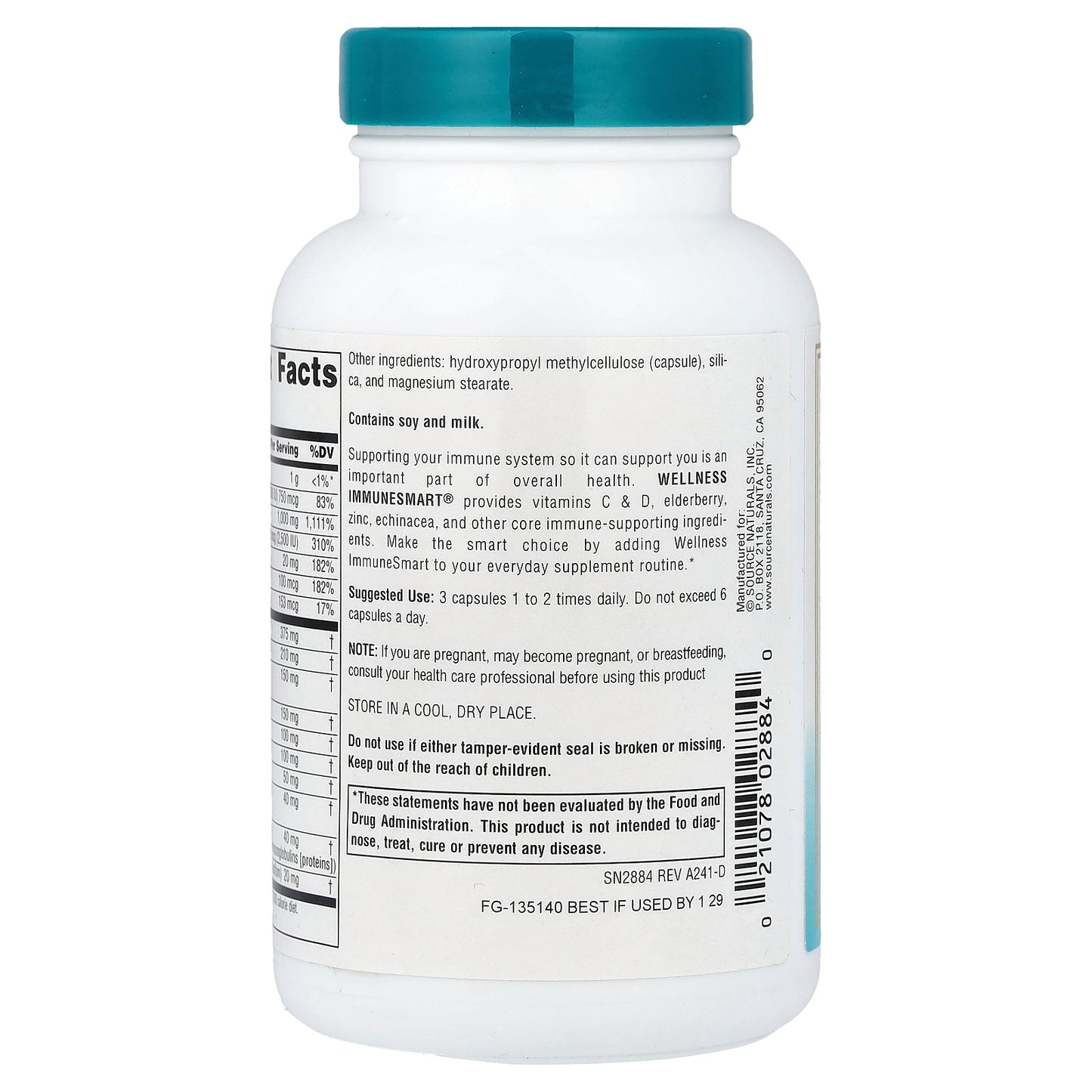 Source Naturals, Wellness, ImmuneSmart®, 90 Capsules