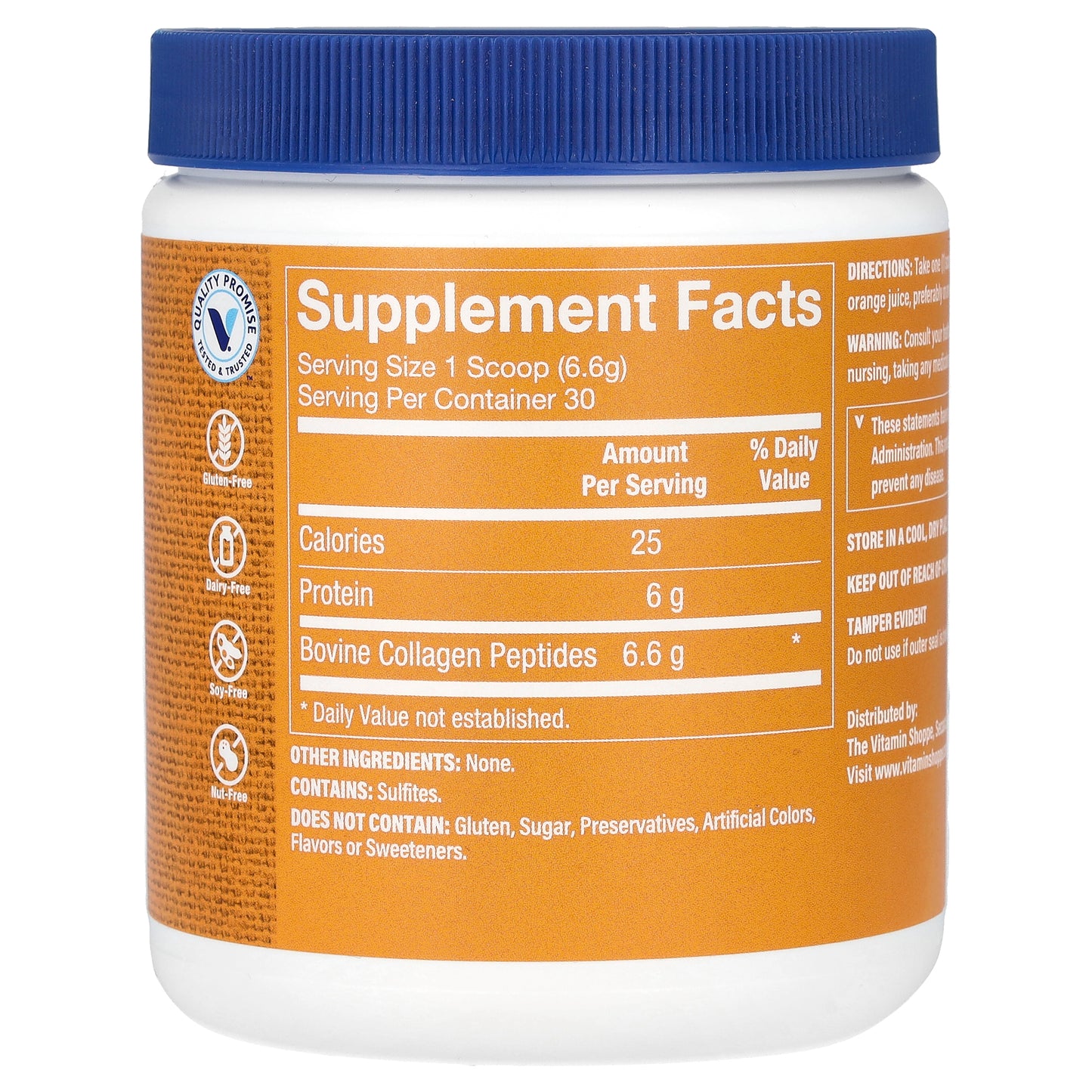 The Vitamin Shoppe, Grass-Fed Collagen Peptides Powder, Unflavored, 7 oz (198 g)