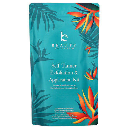 Beauty By Earth, Self Tanner Exfoliation & Application Kit , 3 Piece Set