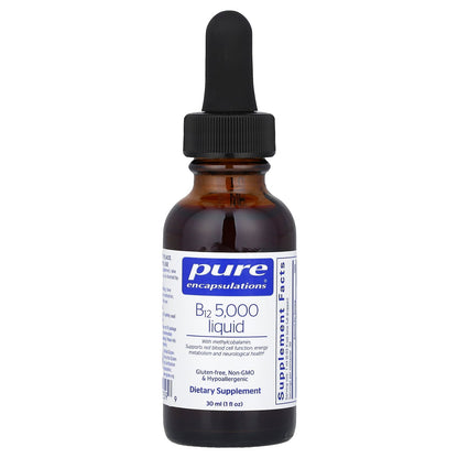 Pure Encapsulations, B12 5,000 Liquid, 1 fl oz (30 ml)