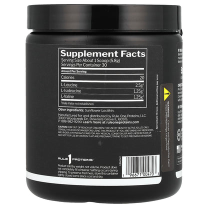 Rule One Proteins, BCAA, Unflavored , 6.14 oz (174 g)