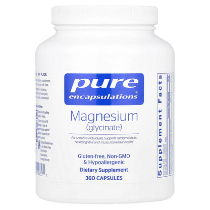 Pure Encapsulations, Magnesium (Glycinate), 360 Capsules