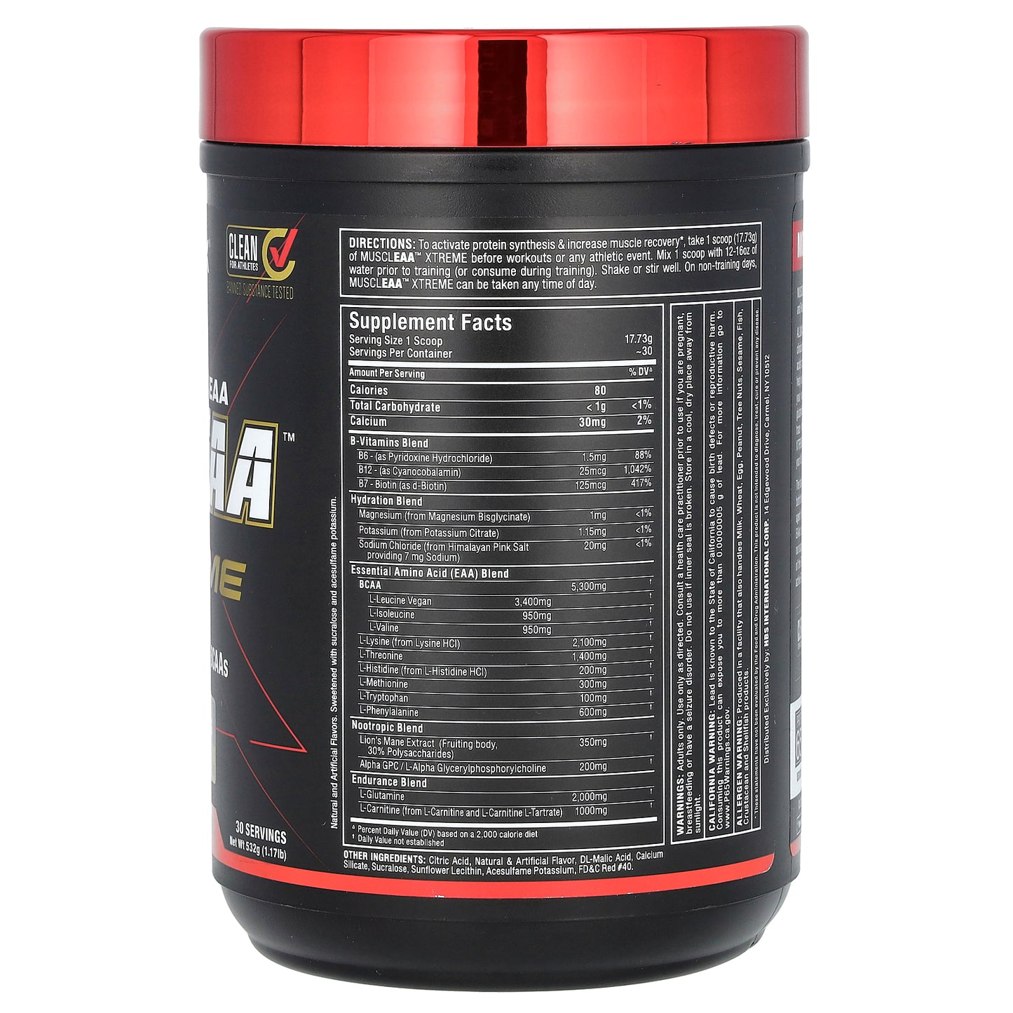 ALLMAX, MUSCLEAA™ Xtreme, Cherry Limeade, 1.17 lbs (532 g)