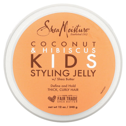 SheaMoisture, Kids Styling Jelly, Coconut & Hibiscus, 12 oz (340 g)