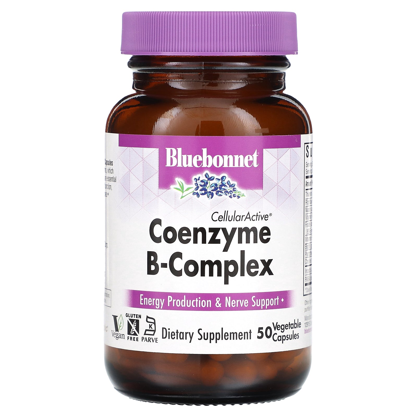 Bluebonnet Nutrition, Coenzyme B-Complex, 50 Vegetable Capsules