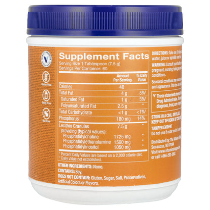 The Vitamin Shoppe, Lecithin Granules, 16 oz (454 g)