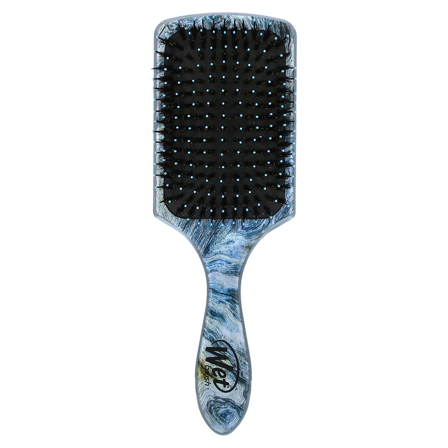 Wet Brush, Argan Oil Infused Paddle Shine Enhancer Brush, Blue, 1 Brush