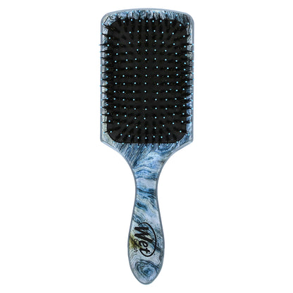 Wet Brush, Argan Oil Infused Paddle Shine Enhancer Brush, Blue, 1 Brush