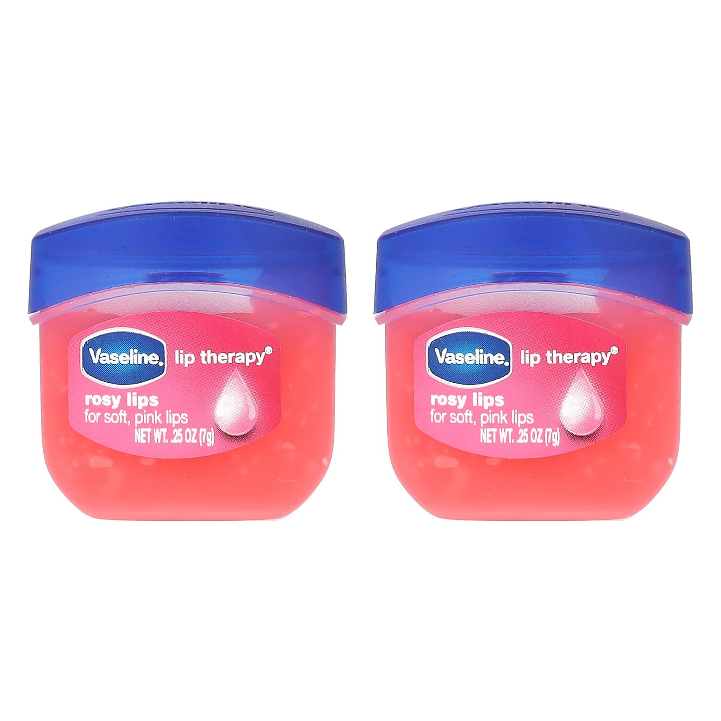 Vaseline, Lip Therapy®, Rosy Lips, 2 Pack, 0.25 oz (7 g) Each