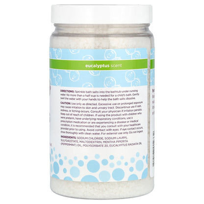 Boogie Wipes, Soothing Bath Salts, Eucalyptus, 15 oz (425 g)