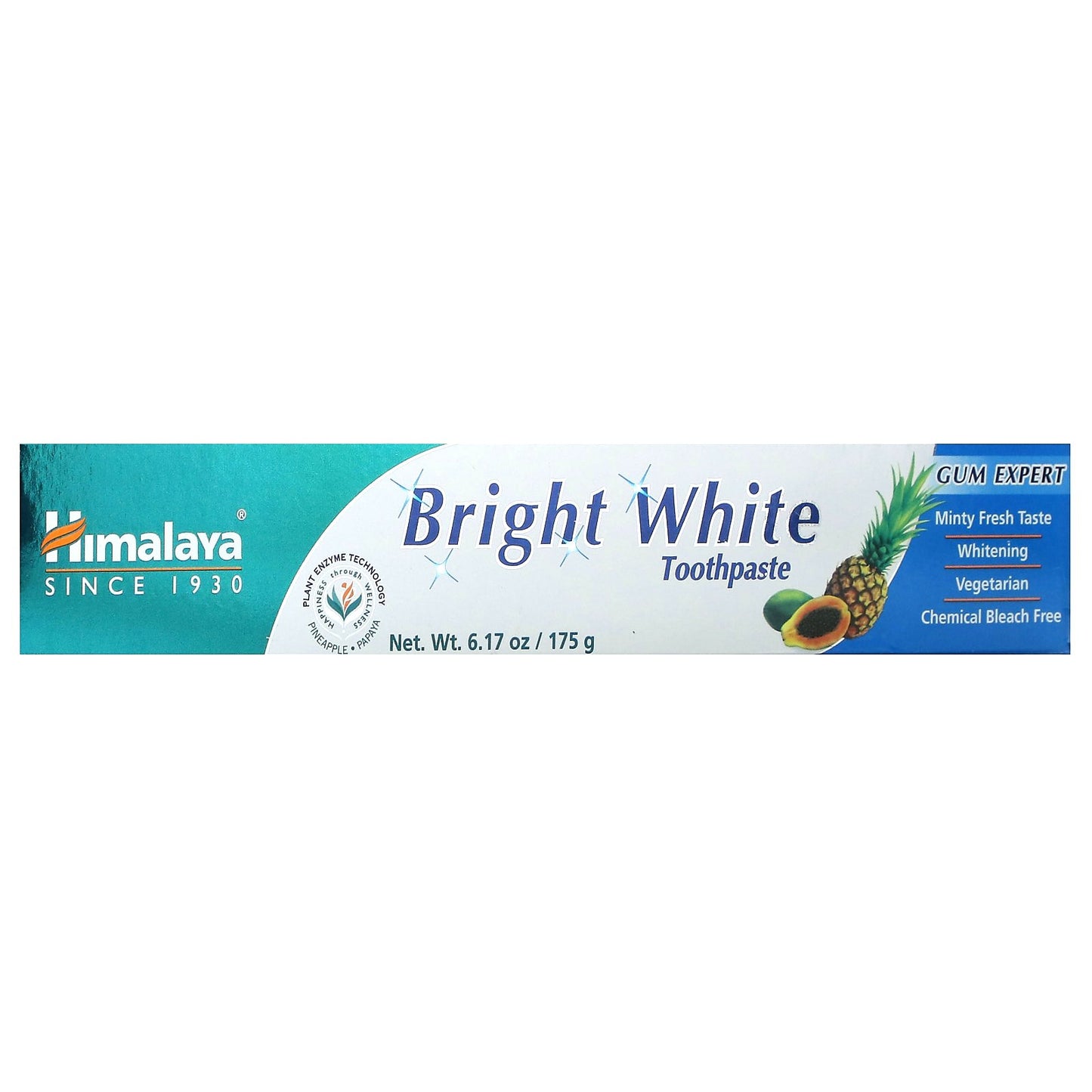 Himalaya, Bright White Toothpaste, Pineapple & Papaya, 6.17 oz (175 g)