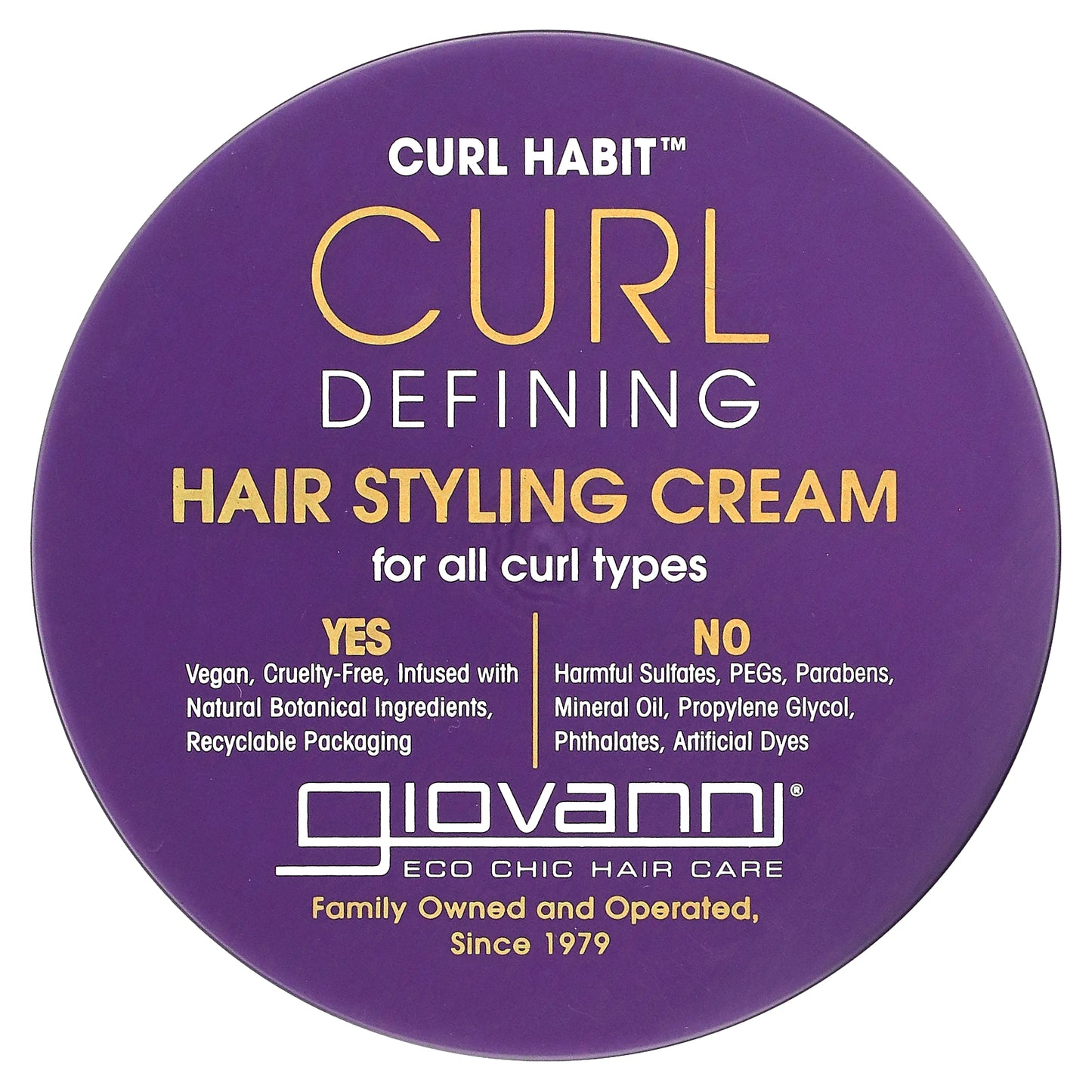 Giovanni, Curl Habit, Curl Defining Hair Styling Cream, For All Curl Types, 10 fl oz (295 ml)