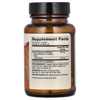 Dr. Mercola, Organic Cordyceps Mushroom Extract, 30 Capsules