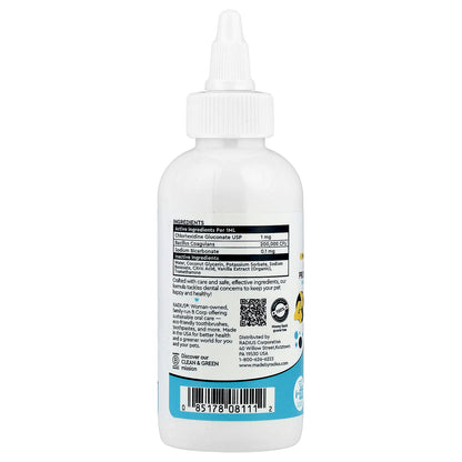 RADIUS, Pets Too™, OralPro + Pet Probiotic Enzymatic, Oral & Gut Health Water Additive, Calming Vanilla, 4 oz (118 ml)