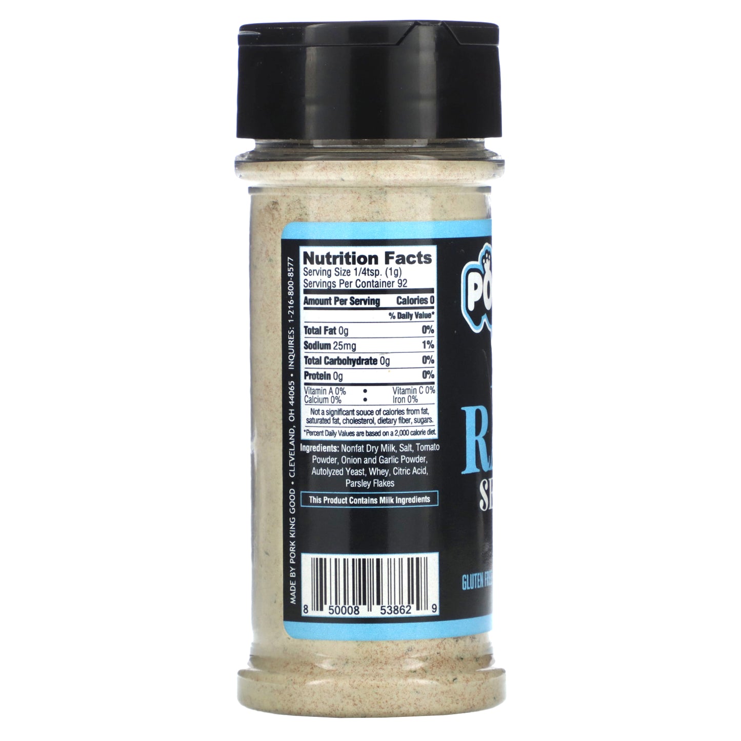 Pork King Good, Ranch Seasoning, 3.25 oz (92 g)