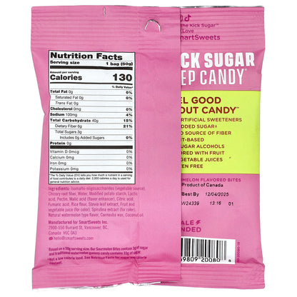 SmartSweets, Sourmelon Bites™, Watermelon, 1.8 oz (50 g)
