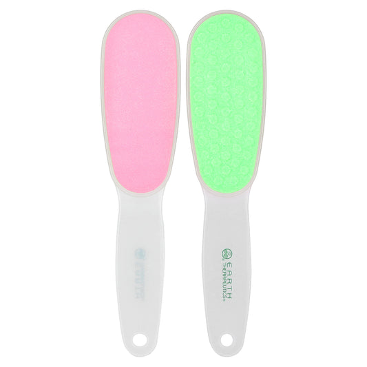 Earth Therapeutics, Big Foot File, Green and Pink, 1 Count