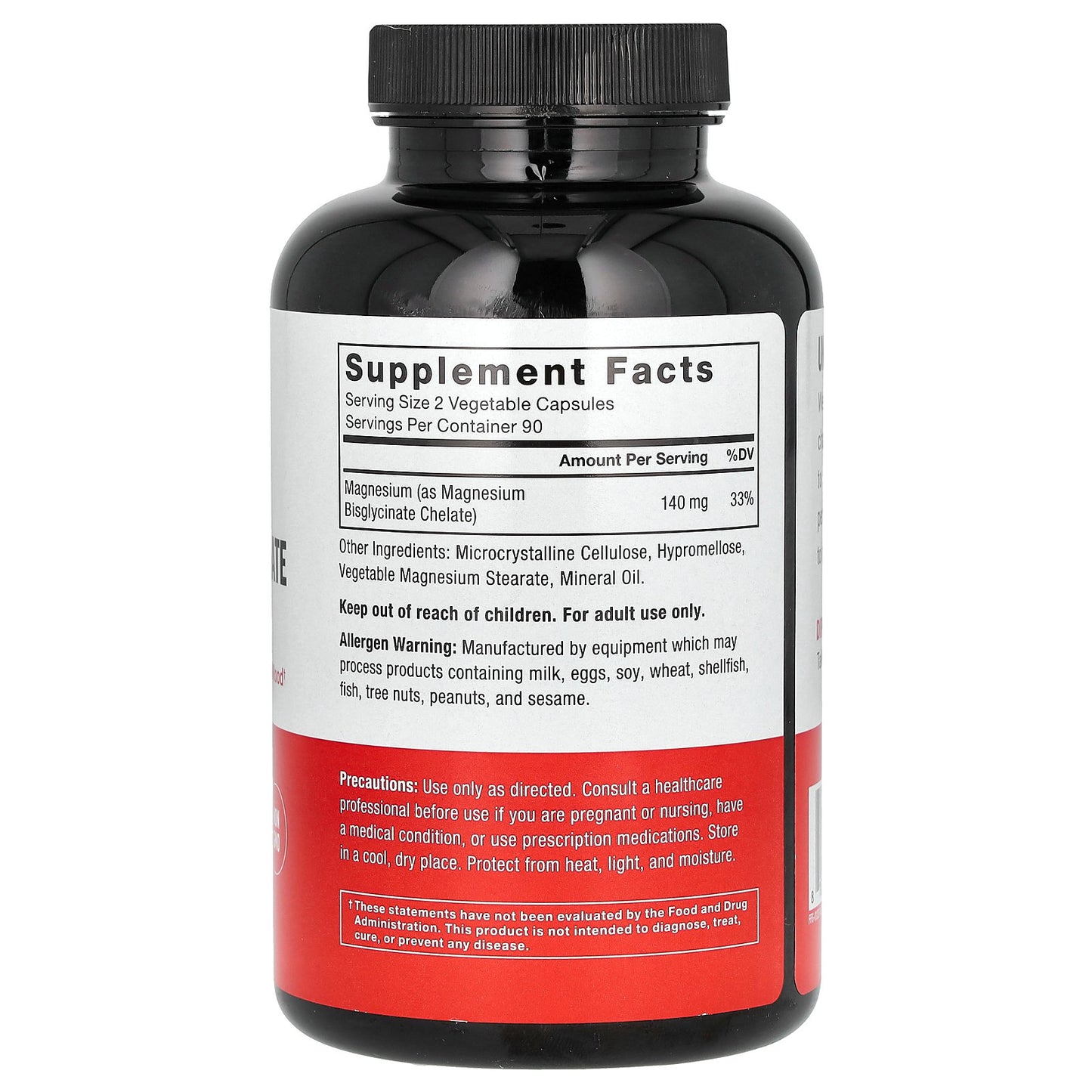 Force Factor, Magnesium Glycinate, 180 Vegetable Capsules (70 mg per Capsule)