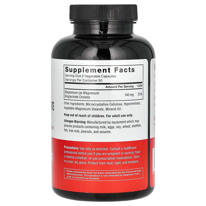 Force Factor, Magnesium Glycinate, 180 Vegetable Capsules (70 mg per Capsule)
