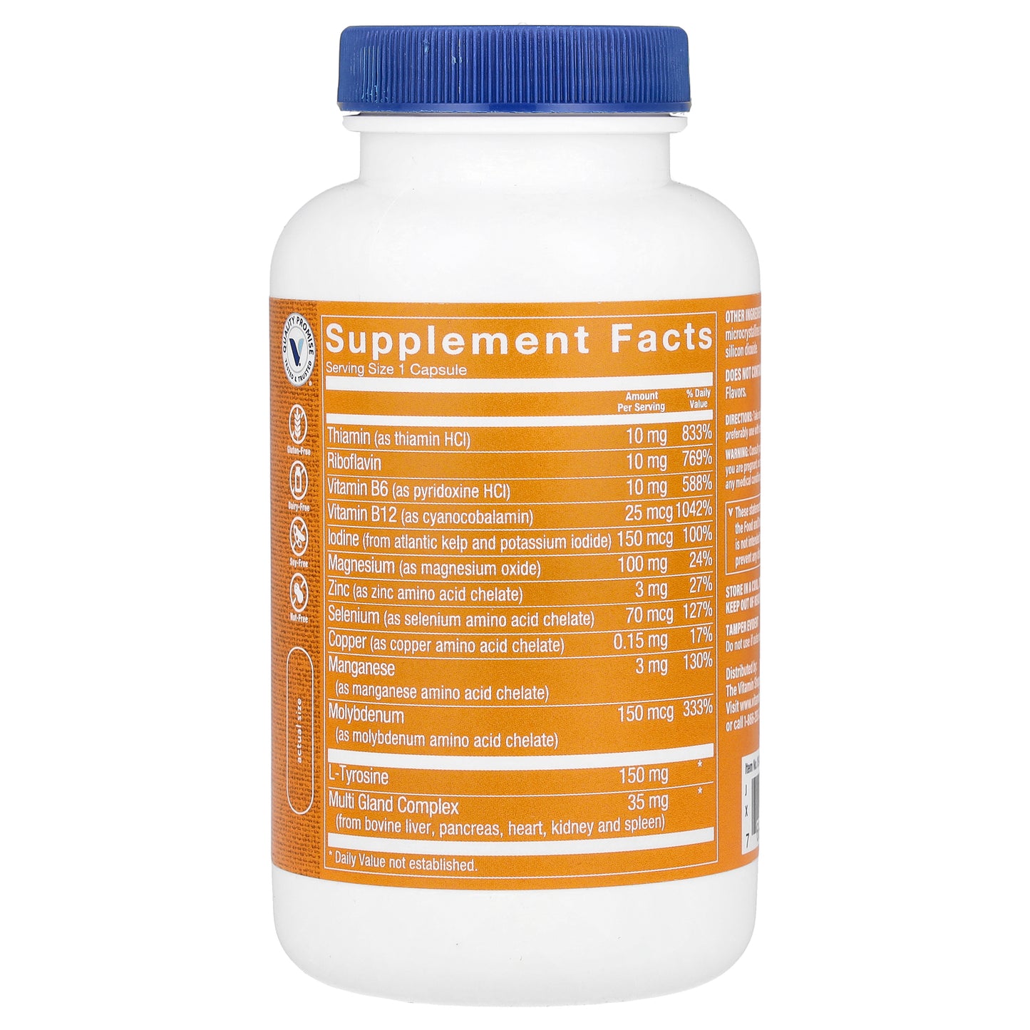 The Vitamin Shoppe, Thyroid Complex , 100 Capsule