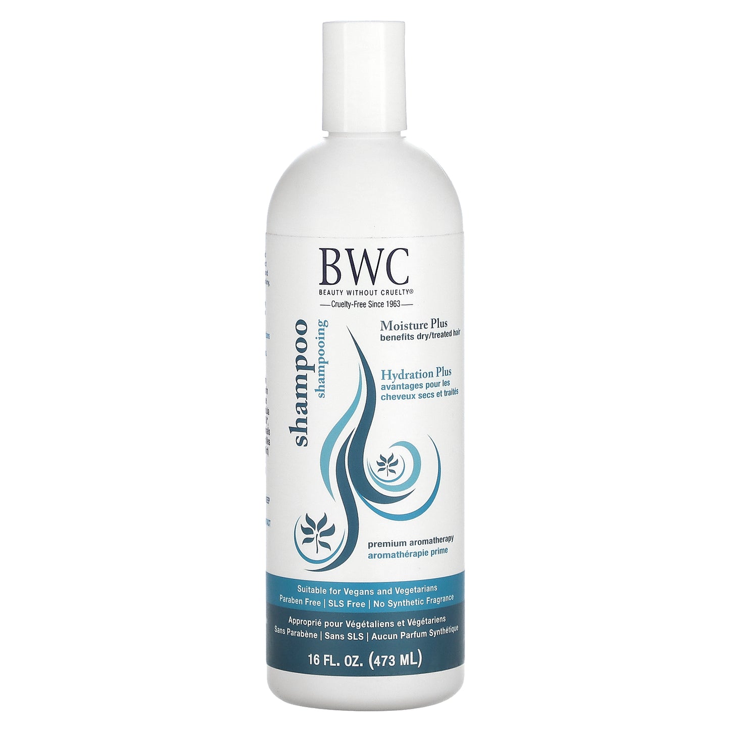 Beauty Without Cruelty, Shampoo Moisture Plus, For Dry/Treated Hair, 16 fl oz (473 ml)