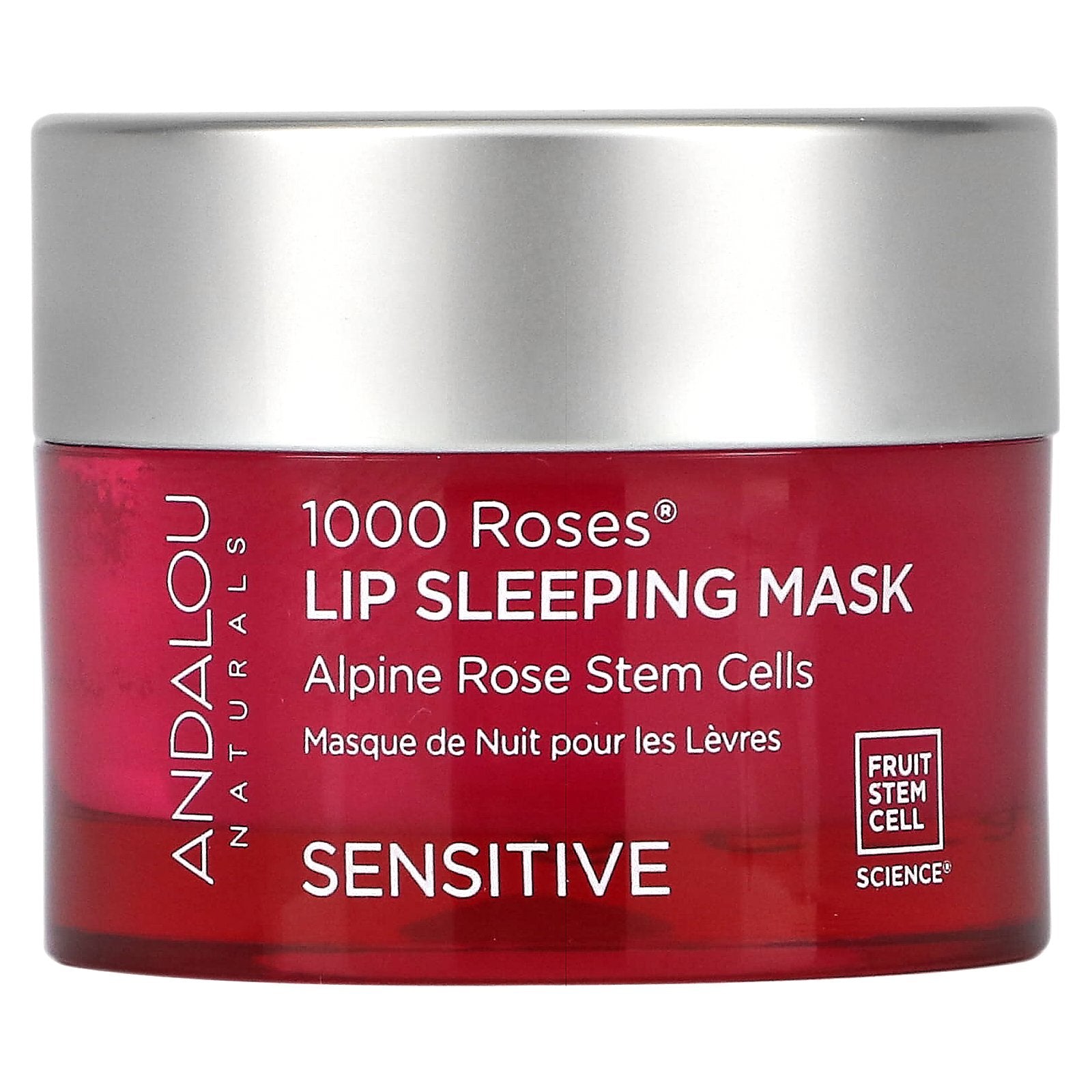 Andalou Naturals, 1000 Roses, Lip Sleeping Beauty Mask, Sensitive, 0.42 oz (11.9 g)