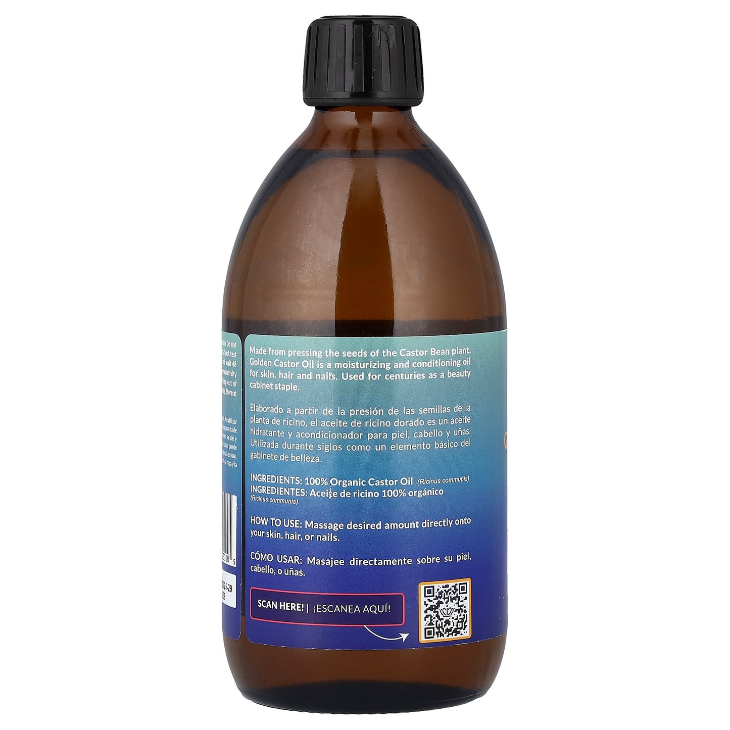Queen of the Thrones, Organic Golden Castor Oil, Cold-Pressed, 16.9 fl oz (500 ml)