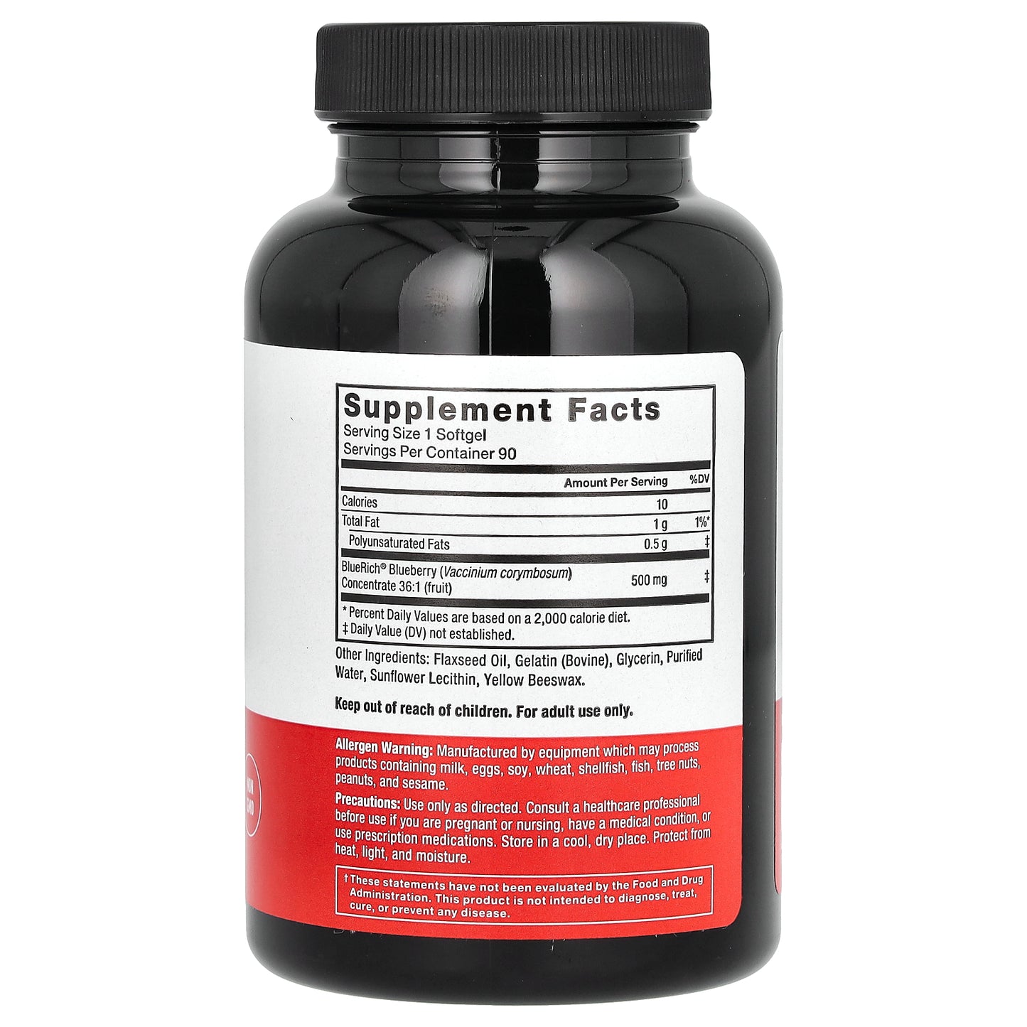 Force Factor, Blueberry Concentrate, 500 mg, 90 Softgels