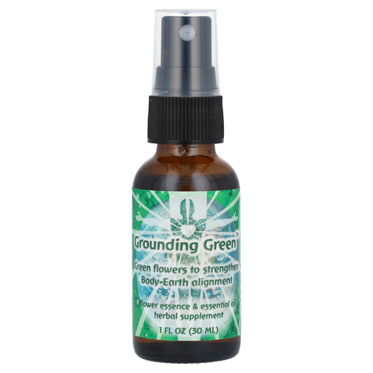 Flower Essence Services, Flower Essence & Essential Oil, Grounding Green, 1 fl oz (30 ml)