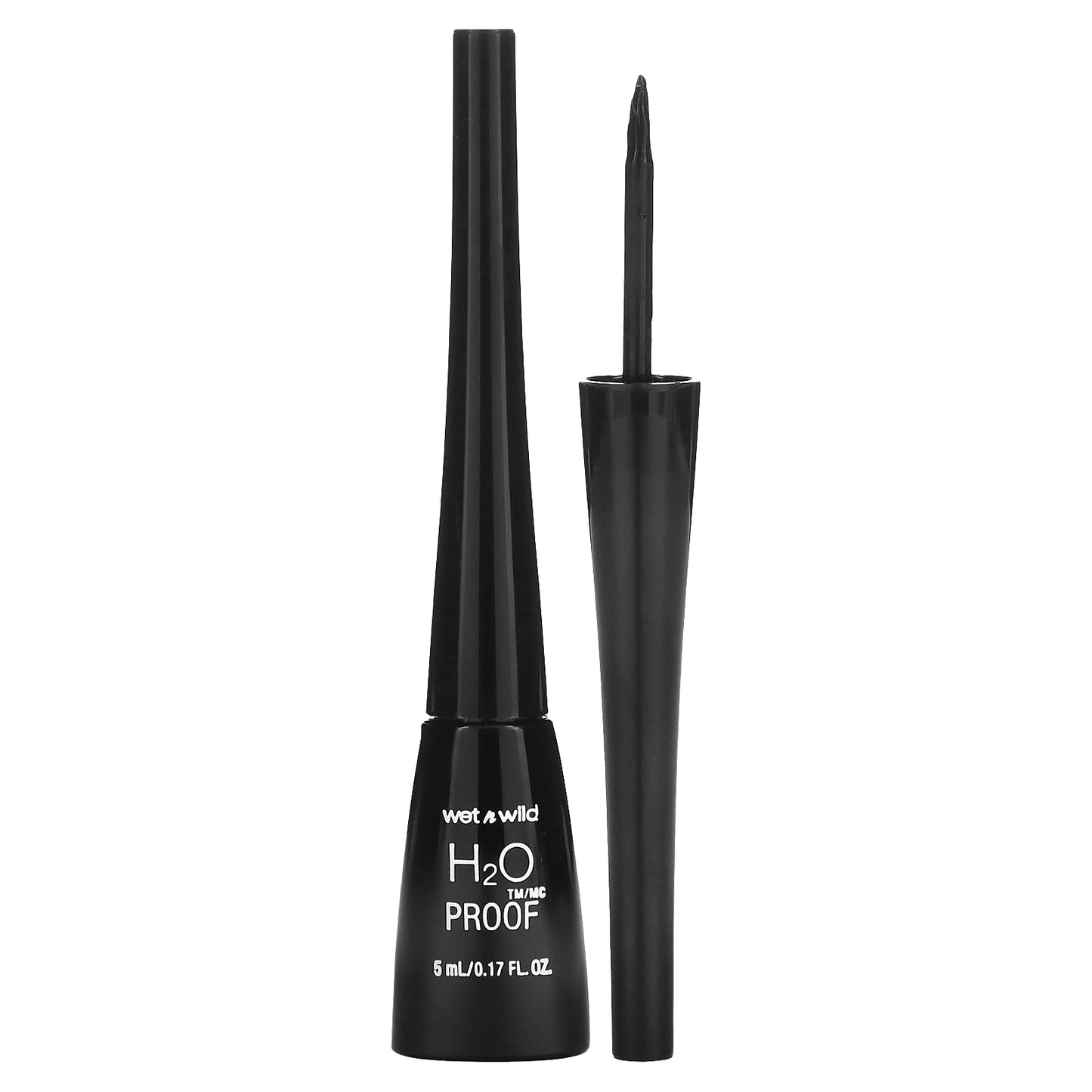 wet n wild, H2OProof, Liquid Eyeliner, 879 Black, 0.17 fl oz (5 ml)