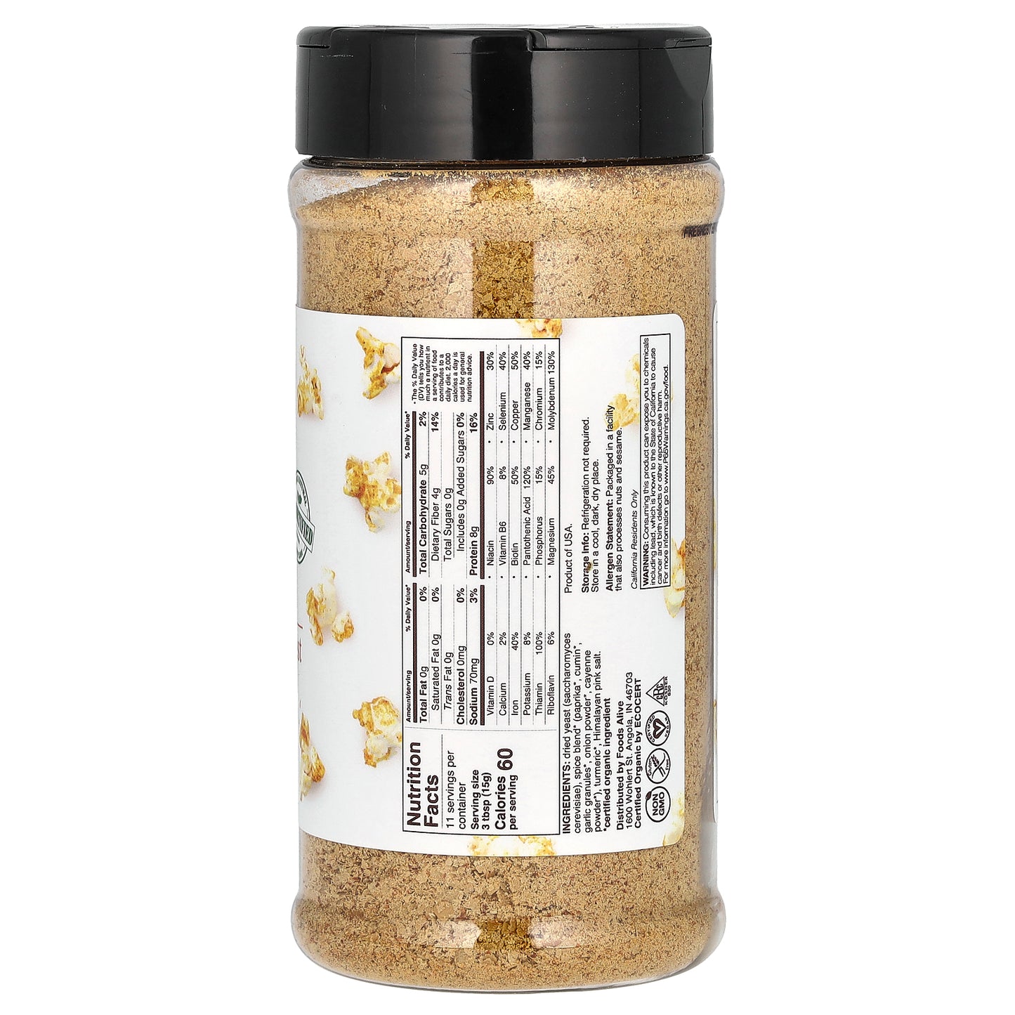 Foods Alive, Nutritional Yeast, Nacho Cheesy Goodness, 6 oz (170 g)