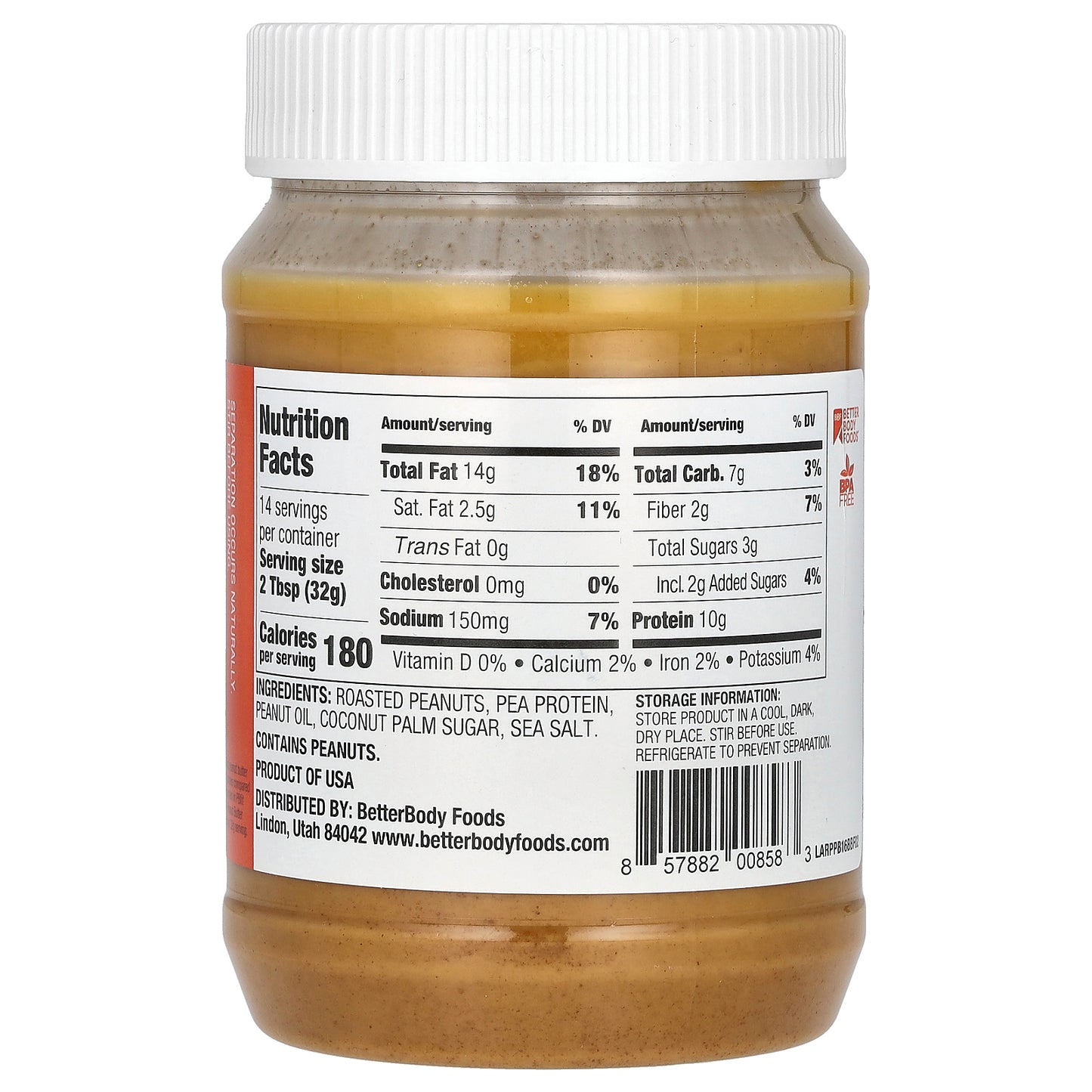 PBfit, Peanut Butter Spread, Smooth, 16 oz (454 g)