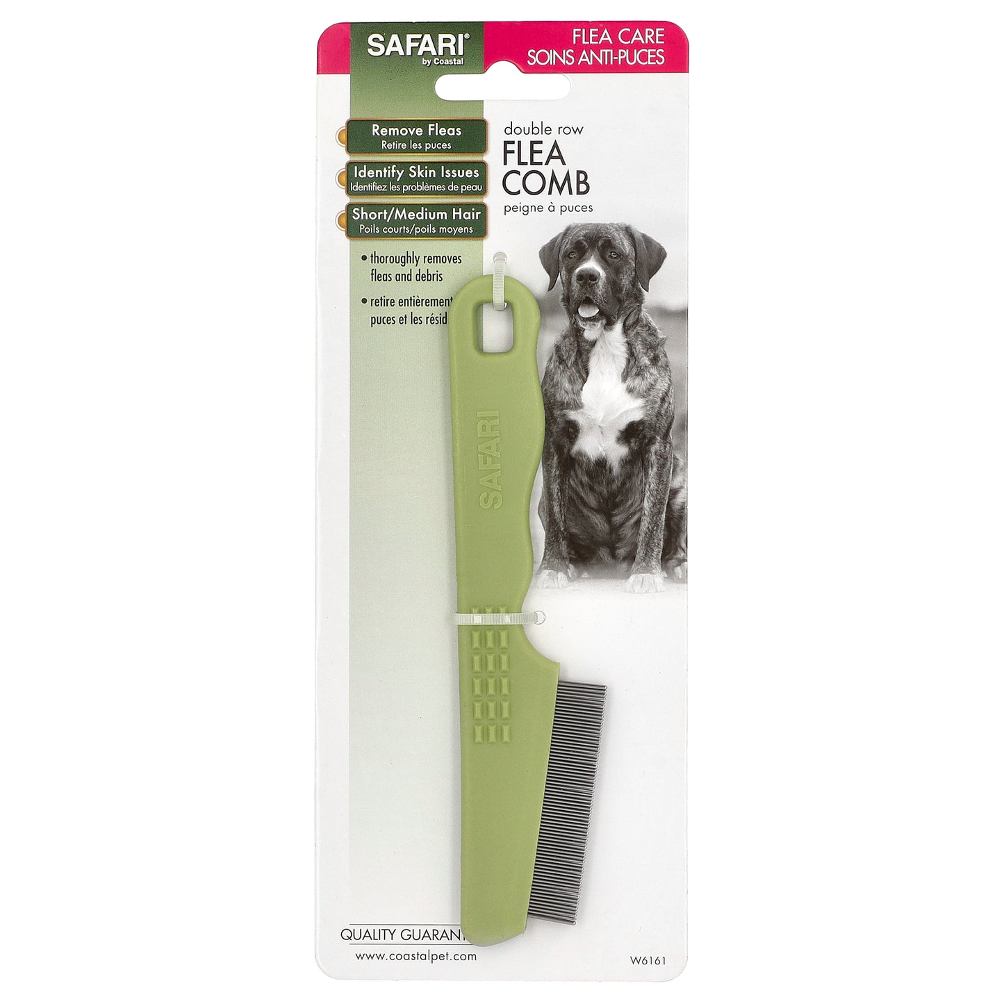 Safari, Double Row Flea Comb for Dogs, 1 Comb