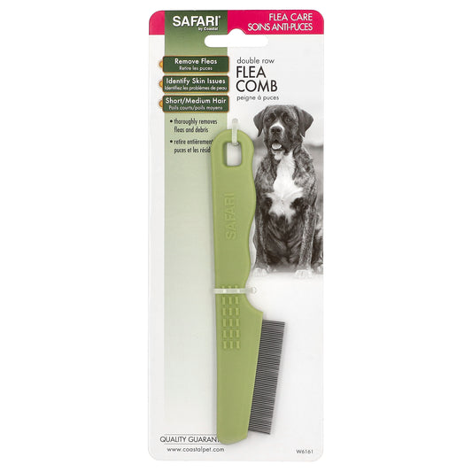 Safari, Double Row Flea Comb for Dogs, 1 Comb