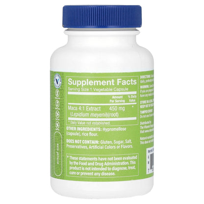 The Vitamin Shoppe, Maca Extract, 450 mg, 60 Vegetable Capsules