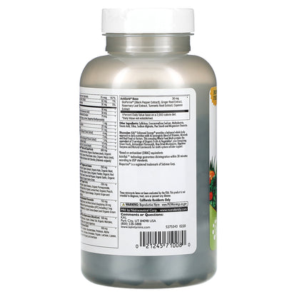 KAL, Enhanced Energy®, Whole Food Multivitamin, Iron Free, 180 VegTabs