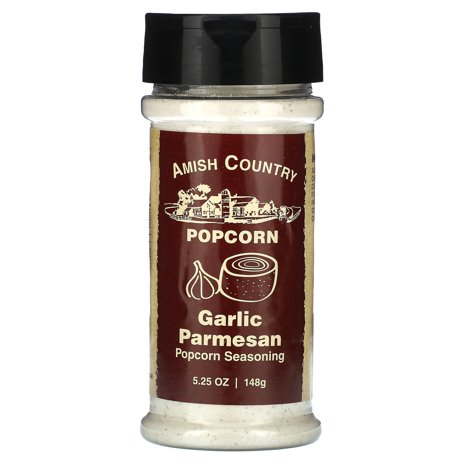 Amish Country Popcorn, Popcorn Seasoning, Garlic Parmesan, 5.25 oz (148 g)