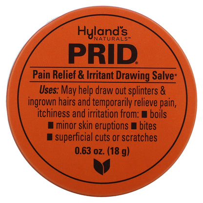 Hyland's Naturals, Prid, Pain Relief & Irritant Drawing Salve, 0.63 oz (18 g)