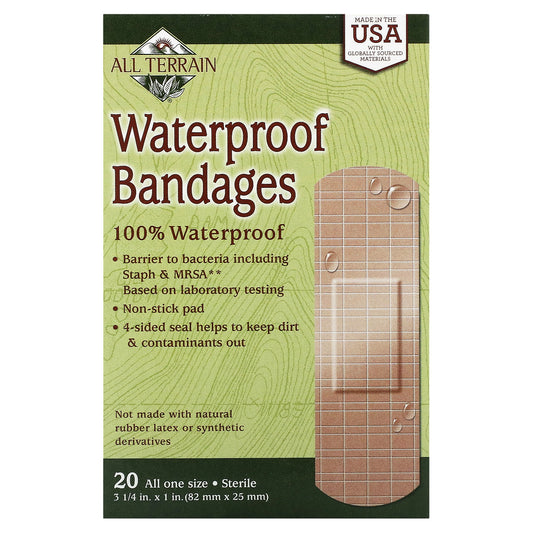 All Terrain, Waterproof Bandages, 20 Bandages