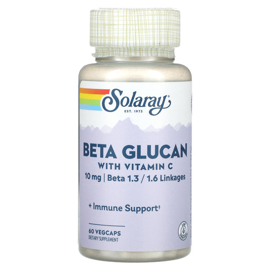 Solaray, Beta Glucan with Vitamin C, 60 VegCaps