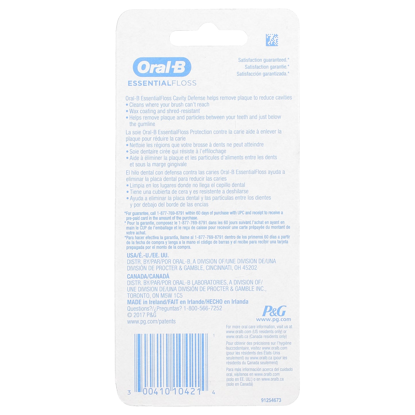 Oral-B, EssentialFloss™, Value Pack, Mint, 2 Pack, 54 yd (50 m) Each