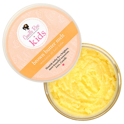 Camille Rose, Kids, Brown Butter Melt, Mandarin Oil Hair Balm, 4 oz (120 ml)