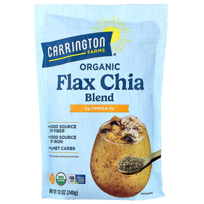 Carrington Farms, Organic Flax Chia Blend, 12 oz (340 g)