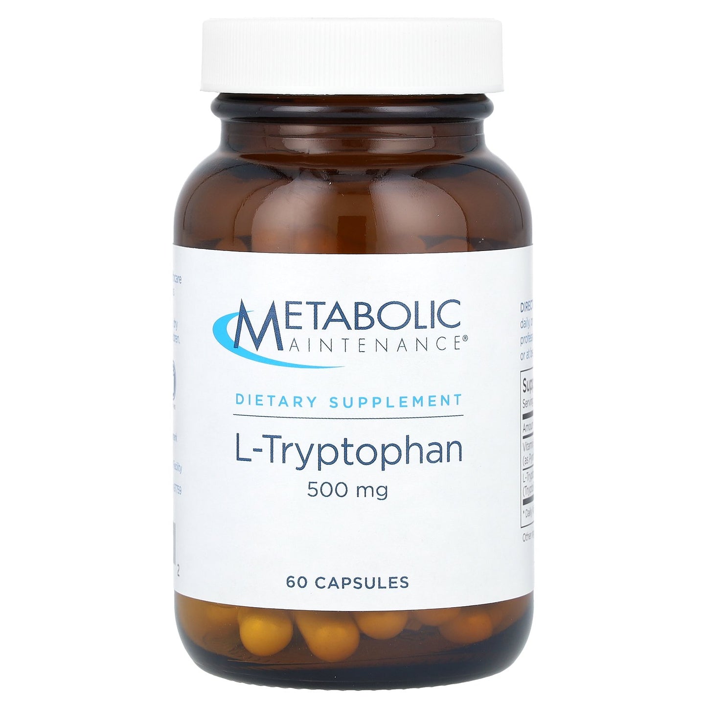Metabolic Maintenance, L-Tryptophan, 500 mg, 60 Capsules