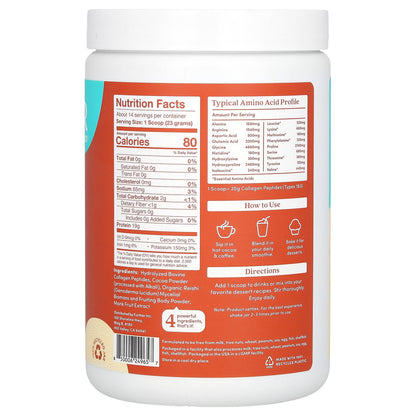 Further Food, Grass-Fed Collagen Peptides + Reishi Mushroom, Chocolate, 11.36 oz (322 g)